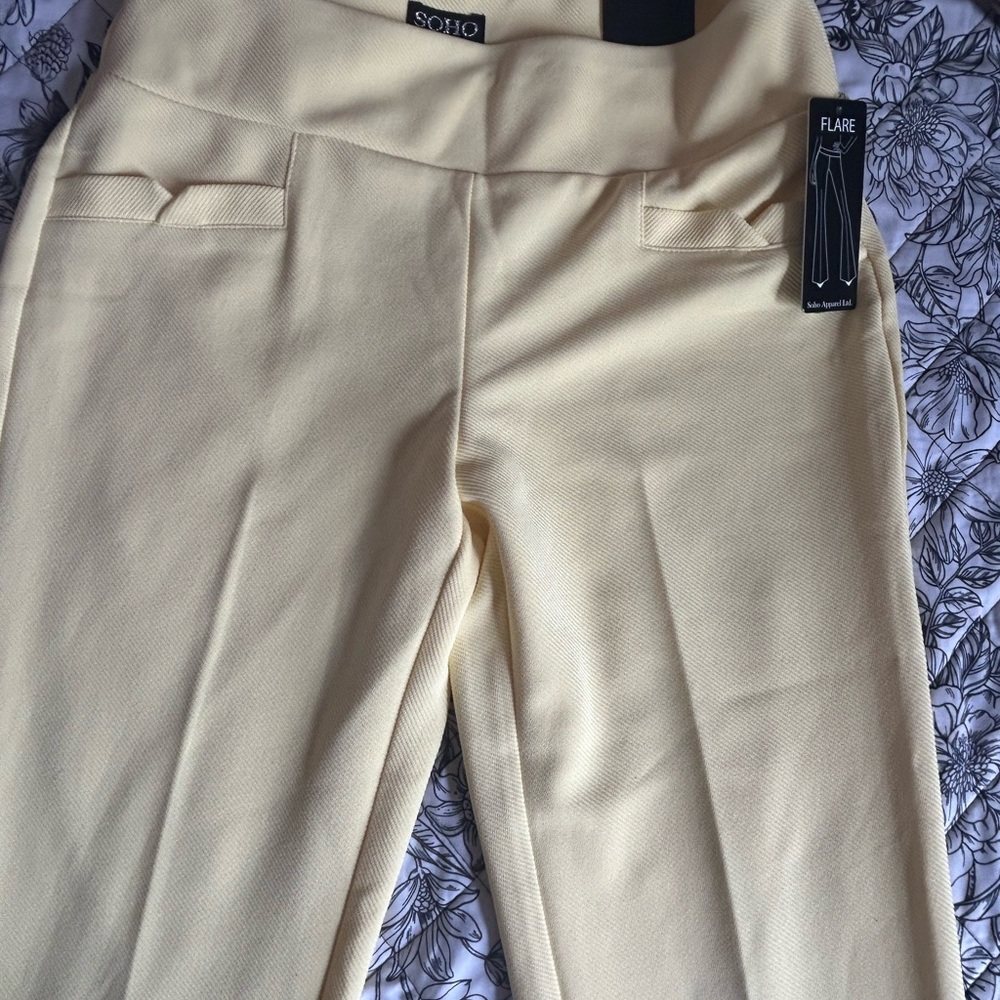 Soho Cream Boot Cut Flare Pants